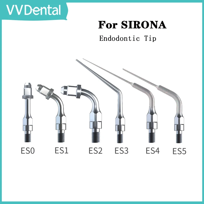 VVDental Ultrasonic Scaler, Endo Dicas para SIRONA Handpiece, Dentes Whitening Ferramentas, Agulha, ES0, ES1, ES2, ES3, ES4, ES5