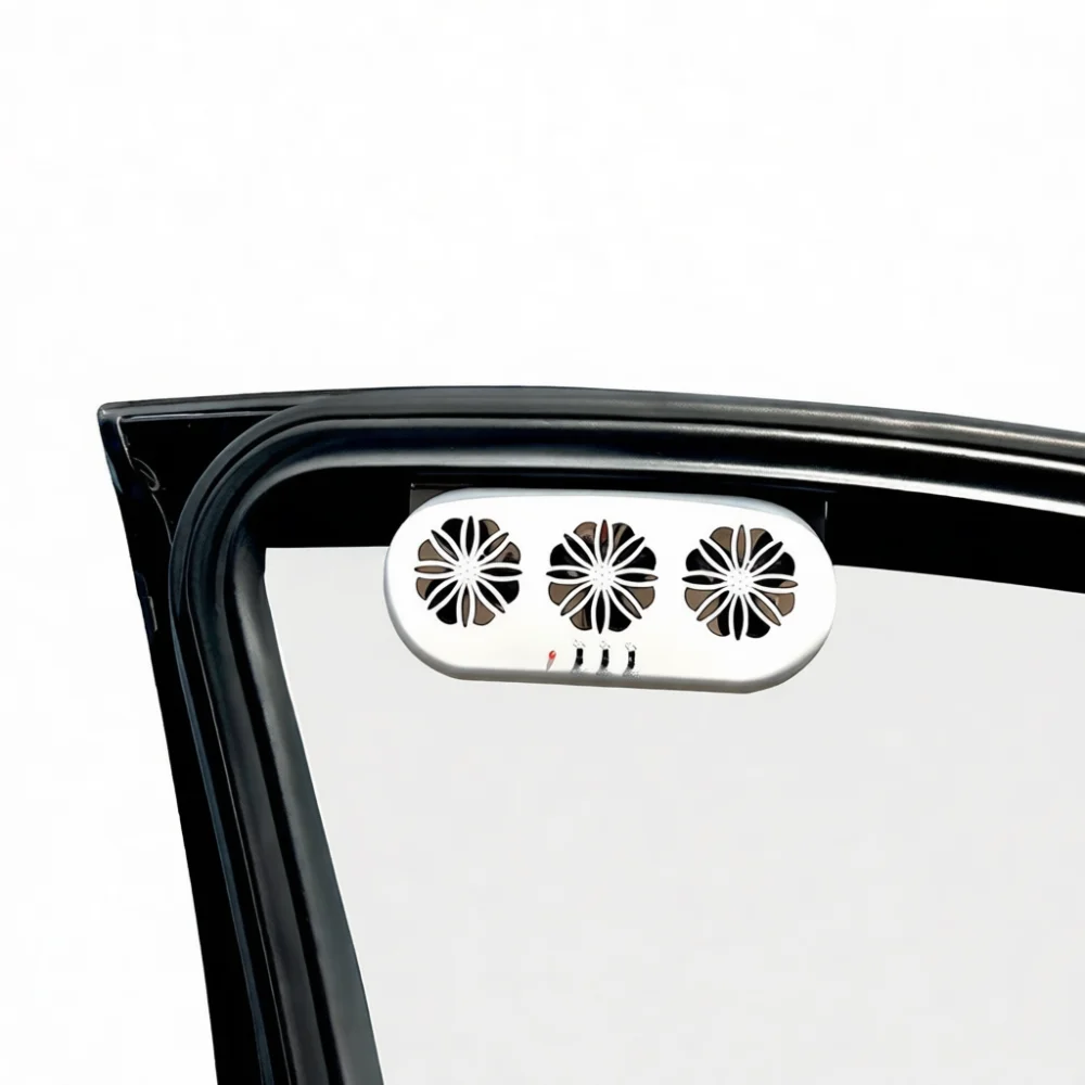 Efficient Car Interior Solar Ventilation Fan USB Powered Air Extractor Auto Cooling System For Summer Heat Relief