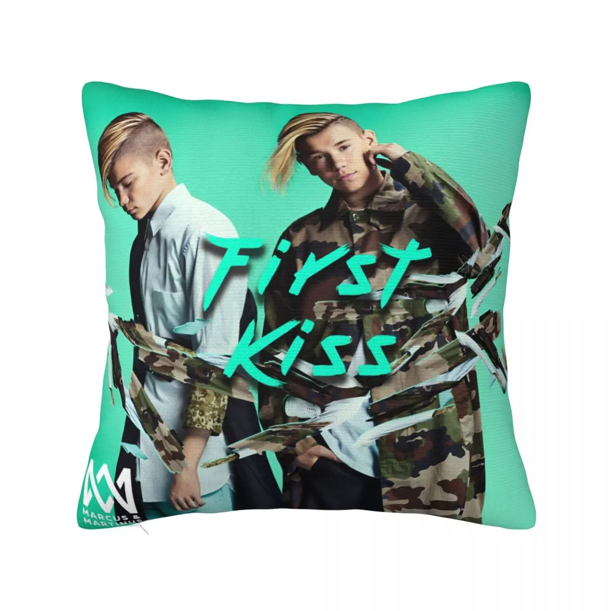 Marcus And Martinus Sweden Pillowcase Printing Polyester Cushion Cover Decorations Throw Pillow Case Cover Home 45X45cm