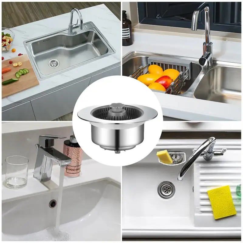Aço Pop Up Sink Drain Coador, Selagem ideal, Catcher pia de cozinha, Dreno de piso do banheiro, Filtro Anti-Cloque