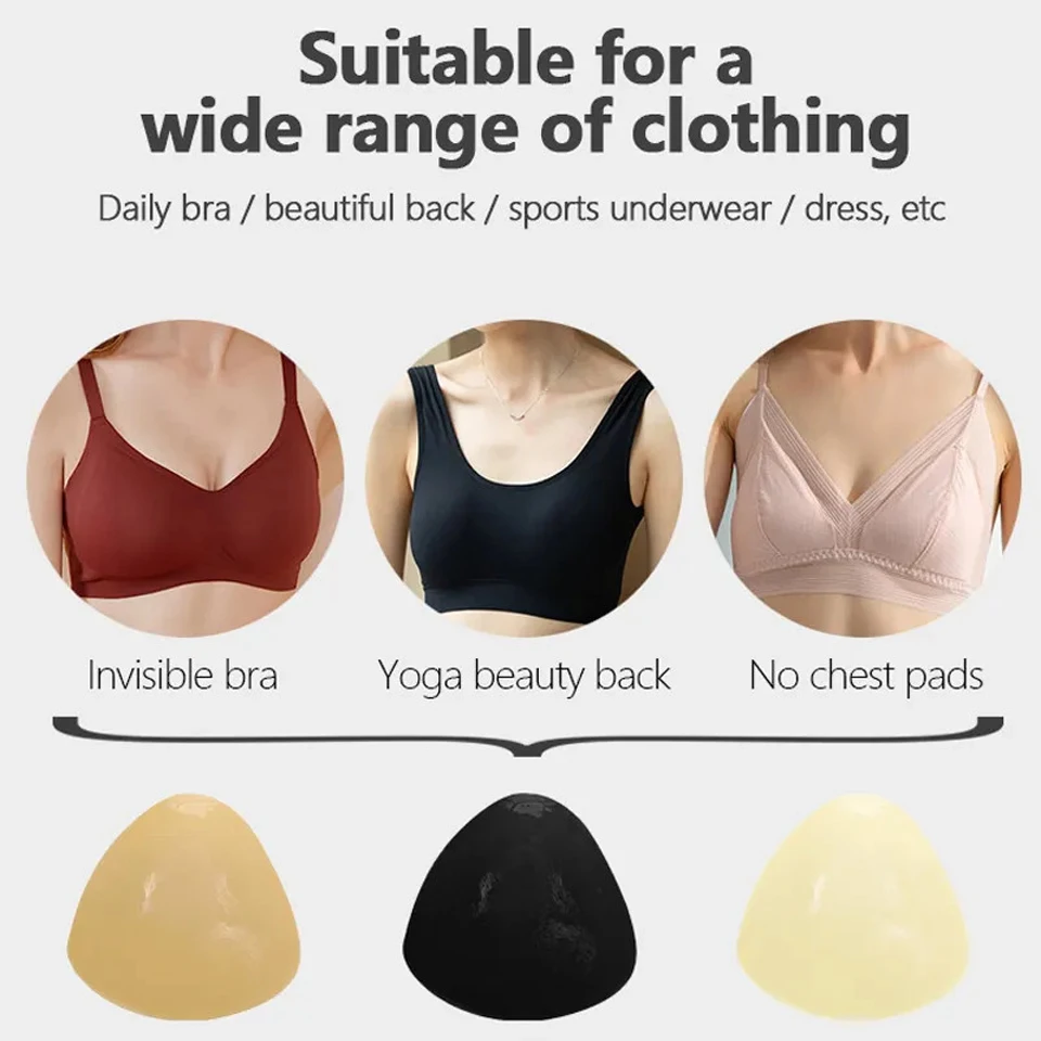 Double Sided Adhesive Sticky Bra Lift Up Insert Pad Push Up Thin Thick Sponge Breast Pads Swimsuit Bikini Cup Enhancer