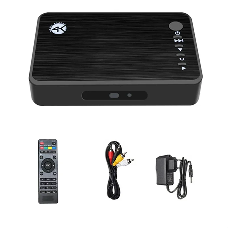 4K Ultra HD Media Player For Car TV SD MMC RMVB MP3 USB External HDD U Disk MultiMedia Media Player Box With VGA SD MKV H.265