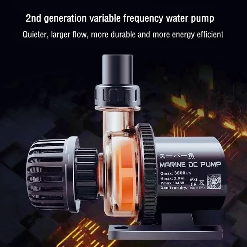 Aquarium Submersible Water Pump with Controller Ultra-Quiet Water Fountain Pump Powerful Return Pump Fish Tank Filter аквариум