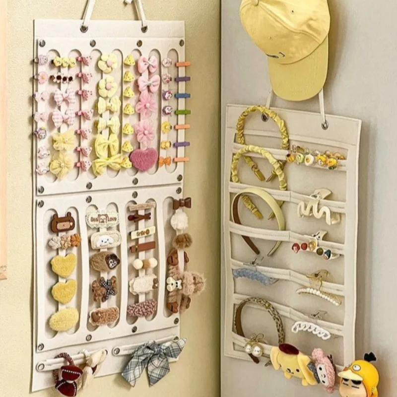 

Large Hair Bow Organizer Wall Mount Headband Holder Clip Storage Jewelry Display Hanging Bag Accessories Box Girls Room Decor