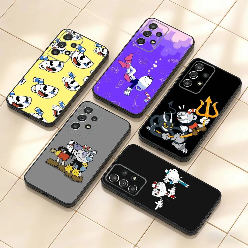 P-Popular C-Cuphead Game   Phone Case For Samsung S25,S24,S21,S22,S23,S30,Ultra,S20,Plus,Fe,Note,10,9,5G Black Cover