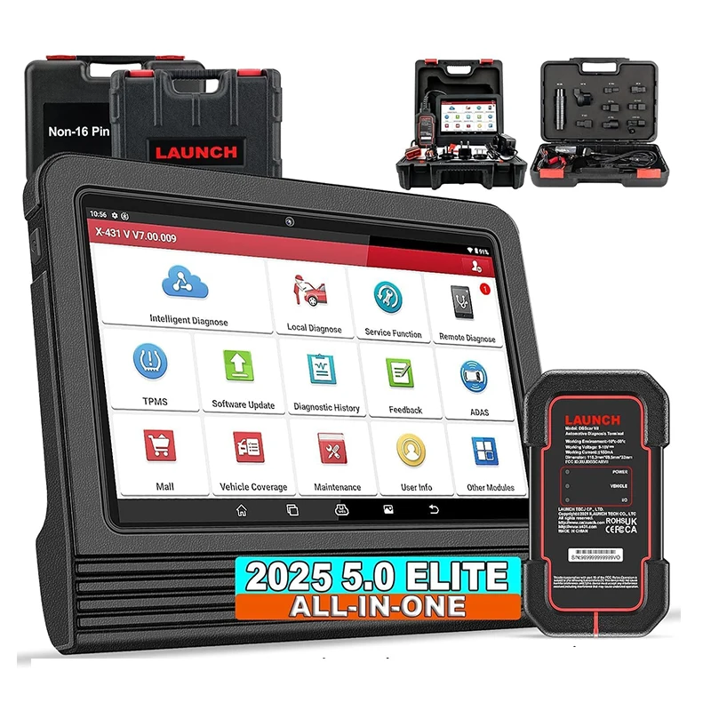 

LAUNCH X431 Pro V5.0 Car Diagnostic Tools Full System 30 Reset Key Programmer Ecu Coding Professional Obd2 Automotive Scanner