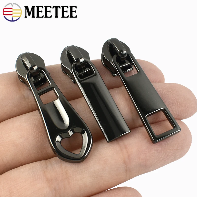 50/100Pcs 3# 5# Zipper Pulls for Nylon Zippers Tapes Clothes Jacket Zip Sliders Head Backpack Repair Kit DIY Sewing Accessories