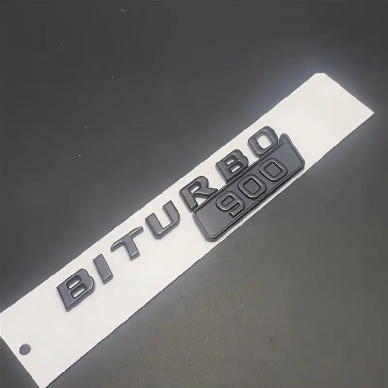 Car ABS BITURBO 700 800 900 Logo Side Fender Trunk Body Badge Emblem Decals Sticker For Benz Brabus G Class G700 G800 G900 W463