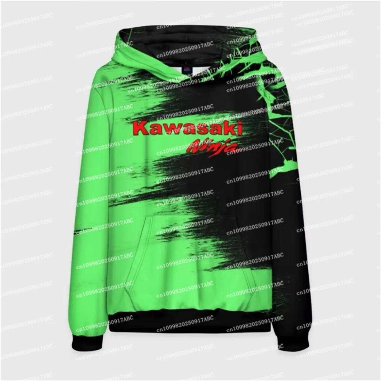 

（Kawasaki ） Men Hoodie Kawasaki Hoodie Spring Autumn Men's Hooded Street Sports Clothing Women Hoodie Motorcycle Outdoor Extreme