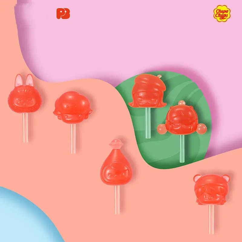 

POP BEAM Chupa Chups Series Anime Action Figure Guess Bag Ornament Figurines Home Decor Desktop Dolls Model Girls Gift