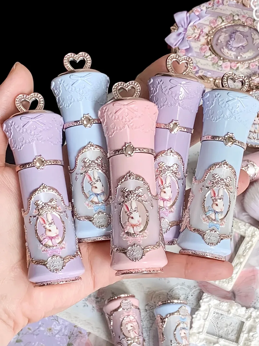Flower Knows Makeup Bunny Garden Collection Cloud Lip Cream - Matte Velvet Korean Lip Tint Long-Lasting Moisturizing