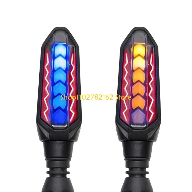 547B 1 Pair Motorcycle LED Turn Signals Universal 12V Turning Indicators