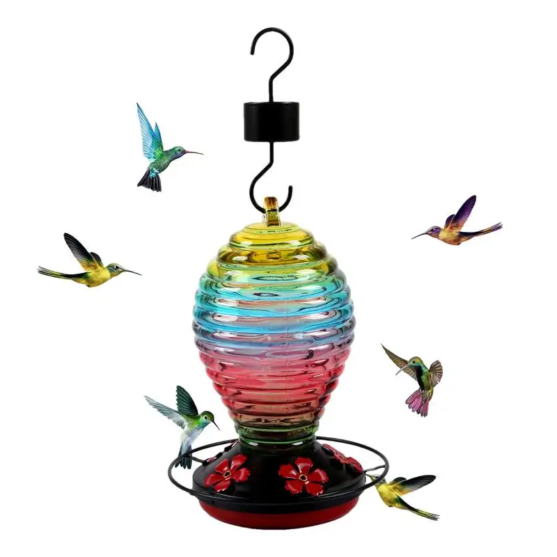 

Leak Proof Hummingbird Feeder Bird Feeder Hummingbird Window Bird Feeders For Outside Heavy Duty Colorful With Flower Feeding