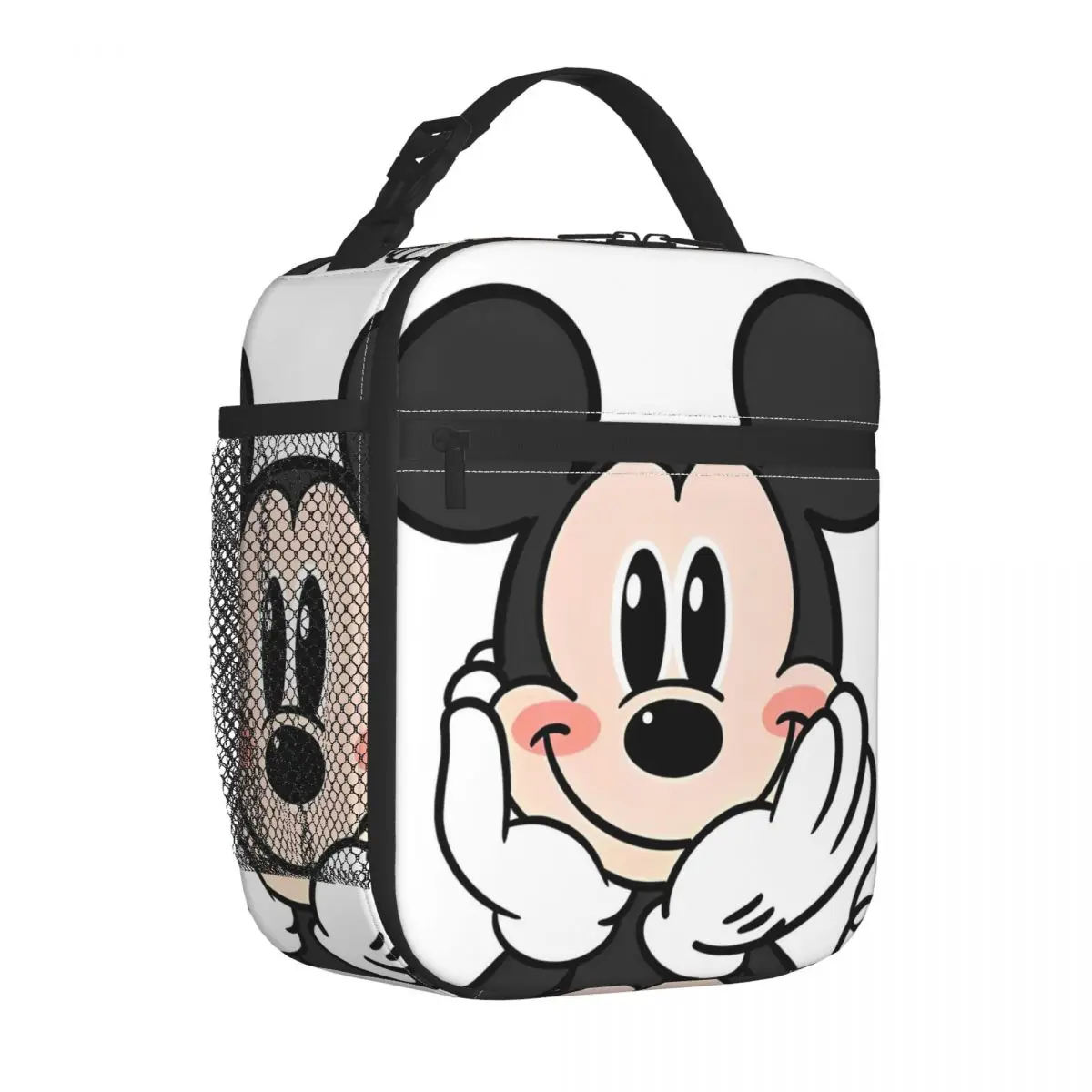 Bolsa de almuerzo con aislamiento de Mickey Mouse, bolsa enfriadora Fiambrera grande de dibujos animados, contenedor de comida, bolsa para la universidad al aire libre