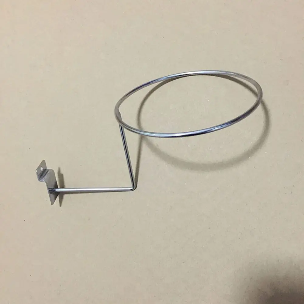 1Pcs Durable Wall Mounted Cap Holder Rack Stand Organizer Storage Display Hat Bracket Black/Silver Metal Helmet Hanger