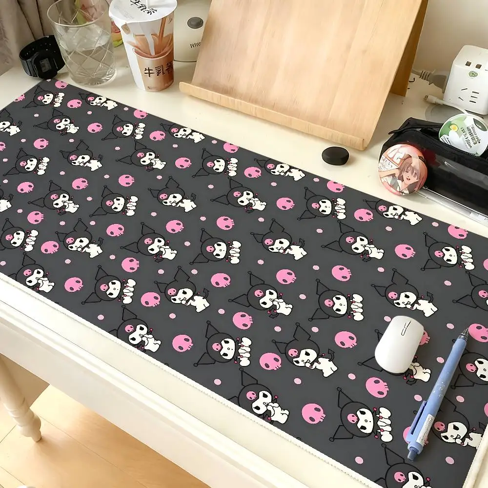 

Cute Cartoon-K-Kuromi-S Kawaii Mouse Pad Computer Mat Deskpad Laptop Keyboard Mat Office Large Landscape Mousepad