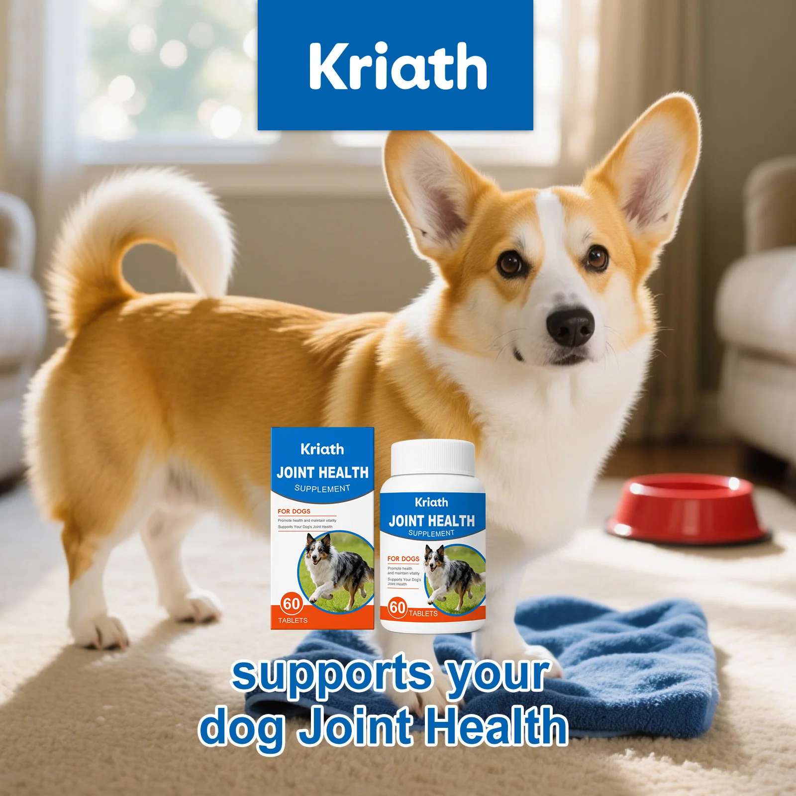 

Dog Joint Care Supplement Tablets Nourishing Joint Enhance Flexibility Protect Cartilage Relieve Discomfort Dog Joint Care Agent