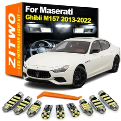 ZITWO LED Interior Dome Map Light Bulb Kit For Maserati Ghibli M157 3 MK3 III 2013 2014 2015 2016 2017 2018 2019 2020 2021 2022