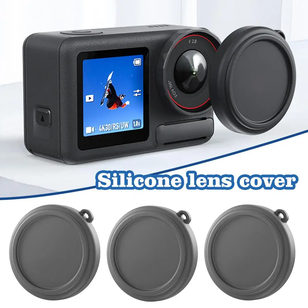 For DJI Action5 Pro Silicone Lens Cover Lens Protective Case Accessories Fall Resistant, Dust Resistant