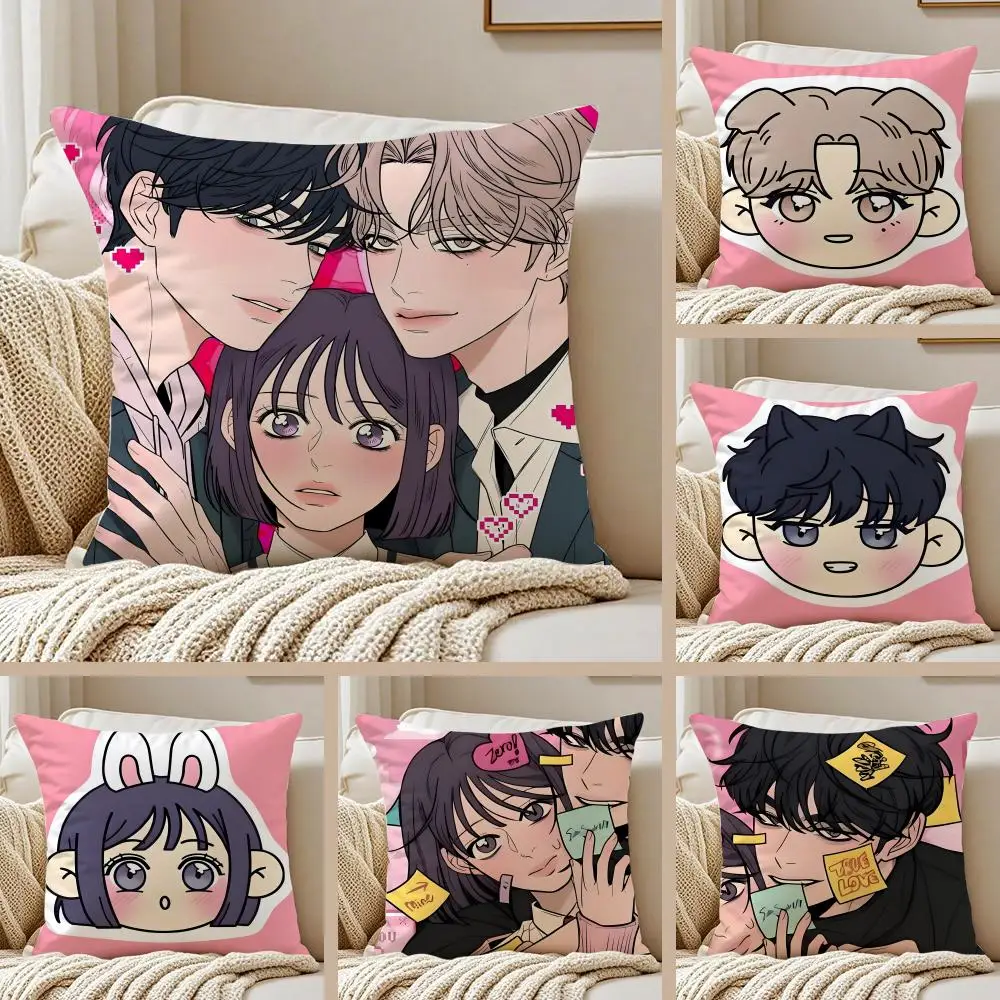 

Наволочка для подушки «Романтическая драма: Операция «Истинная любовь»» с невидимой молнией, защита от пылевых клещей, короткий плюш, для диванной подушки