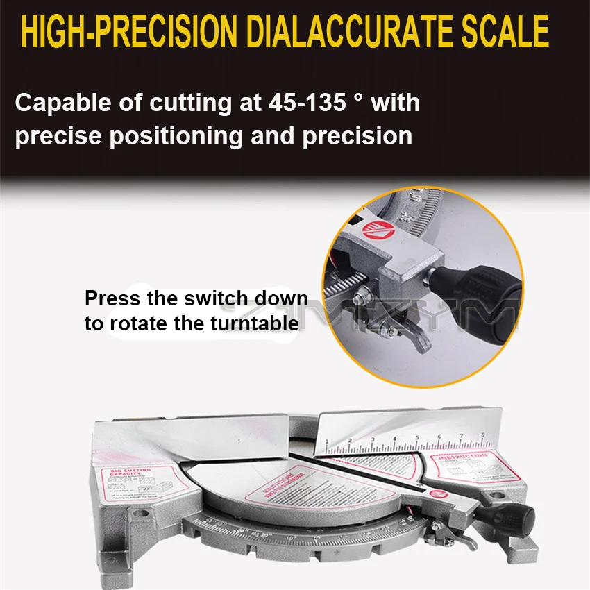 10 inch aluminum sawing machine 255mm aluminum wood Angle Miter Saw For Woodworking Tool And Rubber Plastic Aluminium Cutting