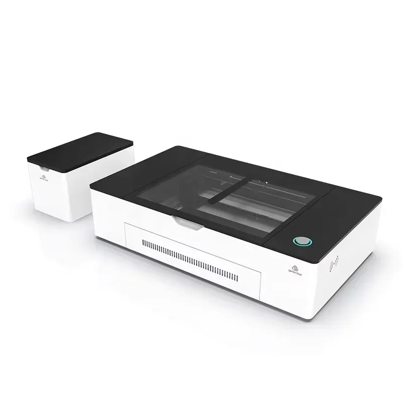 Mini 50W CO2 engraving machine with cloud support, DST format support, suitable for wood and paper, suitable for