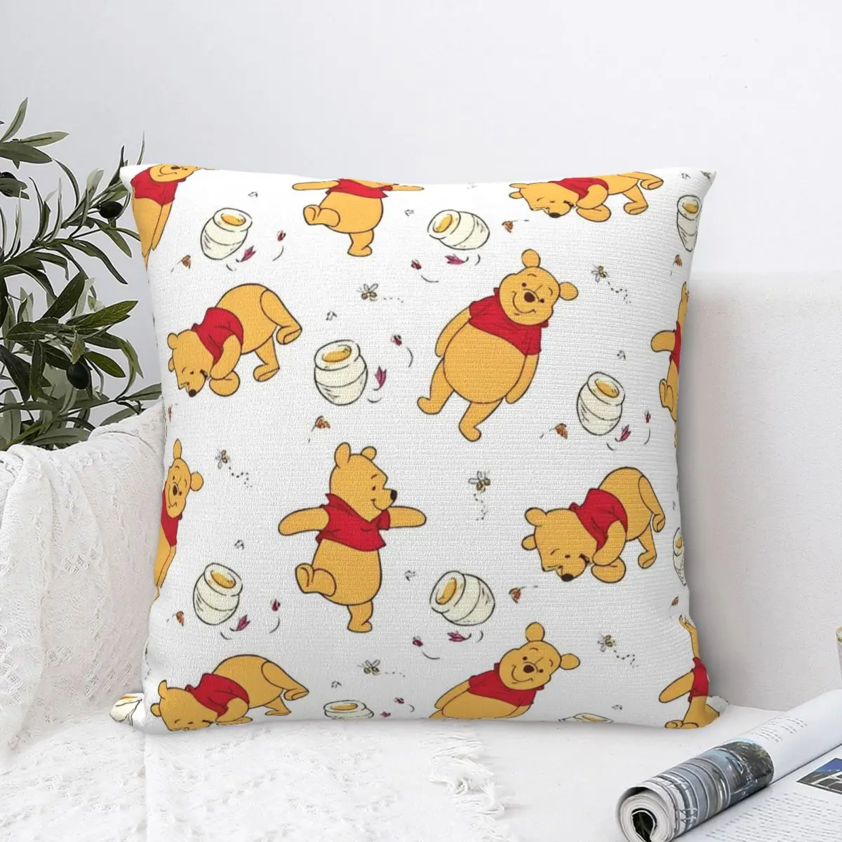 Decorative Pillowcases Winnie The Pooh Stuff Home Pillow Case Cover Square Multiple Sizes Wholesale