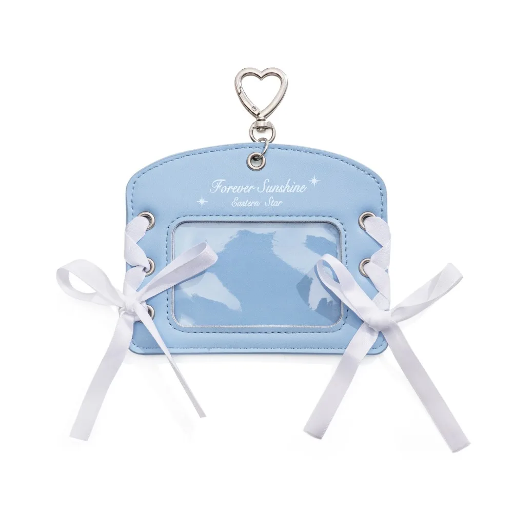 

Korean Idol Balletcore Photocard Holder Ribbon Korean Style PU Photocard Holder Card Sleeve ID Card Cover Bus Card Holder Girl