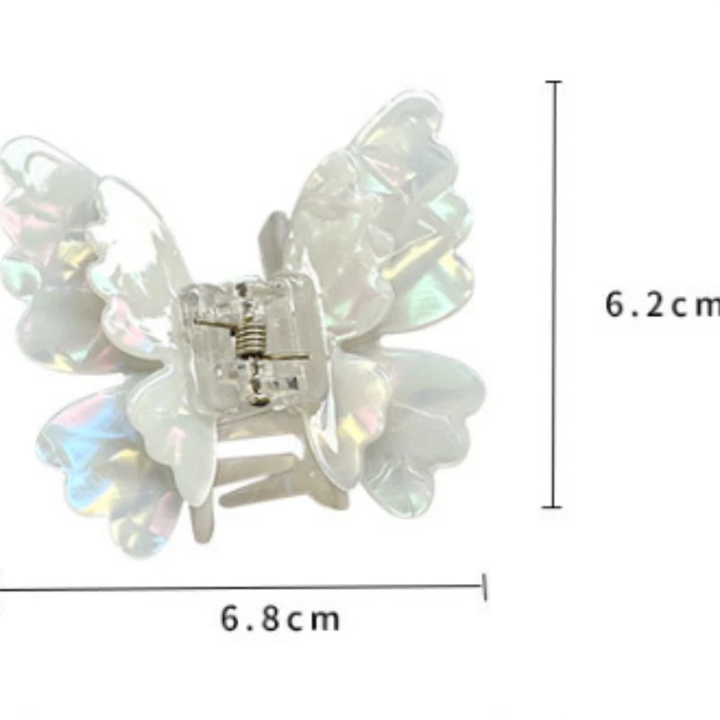Nuova fata farfalla artiglio per capelli fermaglio per capelli granchio in acetato donna francese dolce principessa squalo clip forcina per accessori per capelli per ragazze