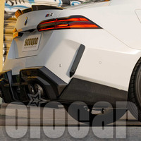 Oiomotors SQ Style Dry Carbon Rear Bumper Side Canards Wing Trim for BMW G90 M5
