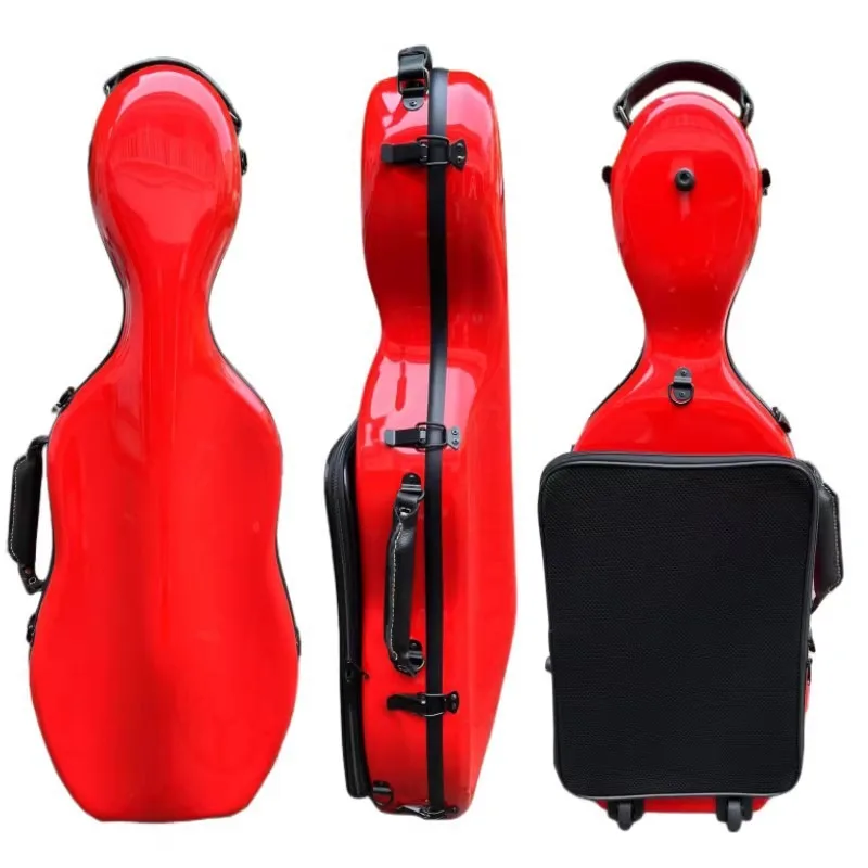 15-17 Inch Fiberglass Viola Box Waterproof Scratch-proof Shoulders Portable Movable Viola Case Musical Instrument Accessories