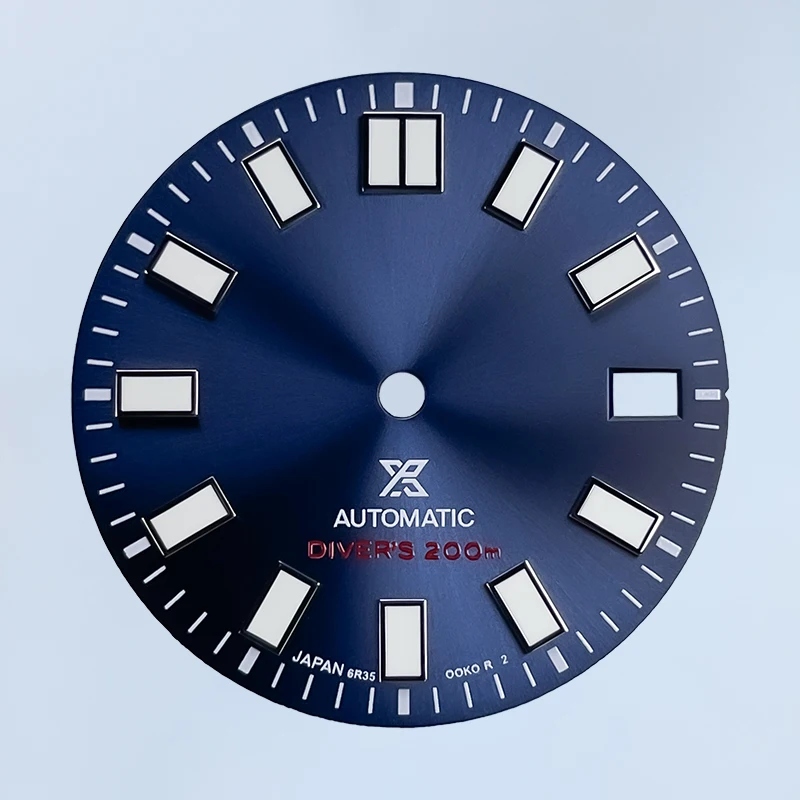 28.5mm NH35 Dial No Logo Sunray 62MAS Prospex Green Luminous Seik