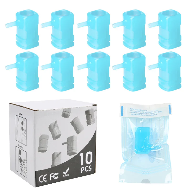 

Tattoo Washer Needle Nozzle Blue Consumables Cleansing Head All-in-One Tattoo Pigment Water Pulse Wash Tools 10pcs/Box