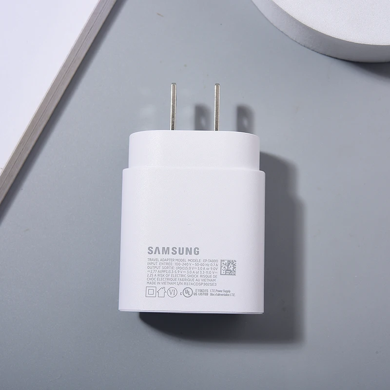 Samsung S24 S23 S22 Ultra 5G S21 S20 S10 Plus 25W Pd Charger Super Fast Charge Adapter Dual Type C Cable For Galaxy Note 20 10+