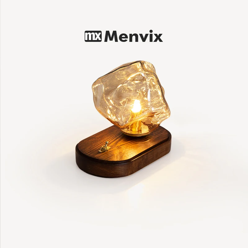 

Walnut Wood Table Lamp Trichromatic Dimming Living Room Atmosphere Lamps Eye Protection Night Light Girl Bedroom Bedside Decor