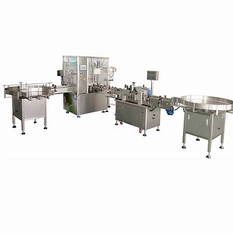 Automatic 5Ml 7Ml 15Ml Nail Polish Gel Glass Bottle Filling, Capping, And Labeling Machine