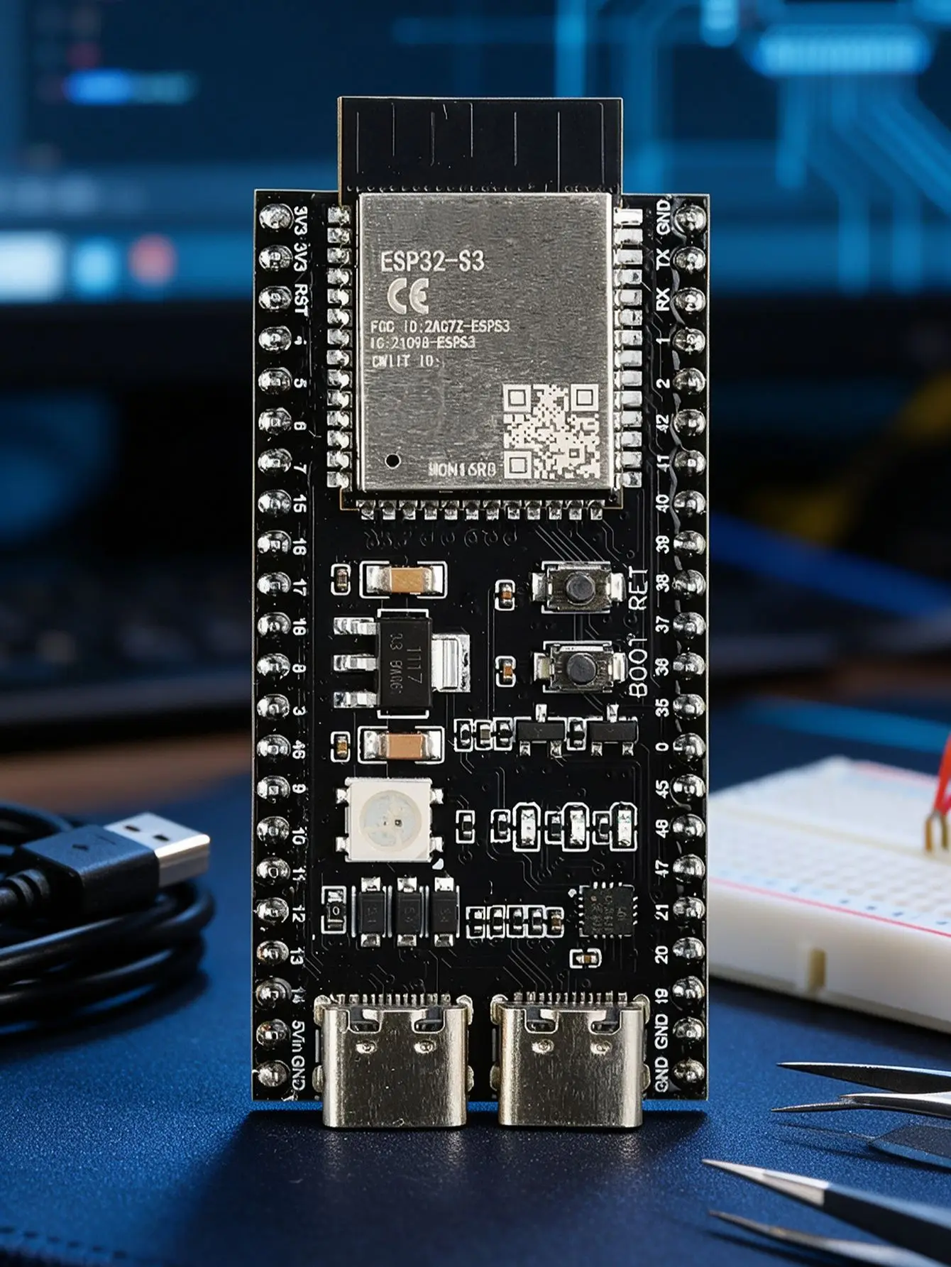 ESP32 S3 N16R8 Dev Board with 720P 1MP USB Camera Module 1280 720 Resolution 65 Degrees for Android Windows ESP32S3 IOT