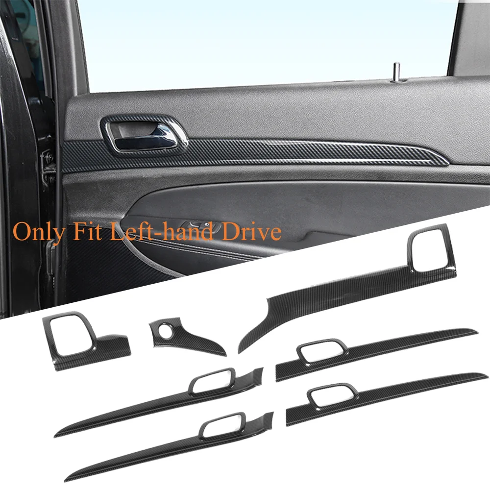 Left-hand Drive Car Center Console Decoration Panel Inner Door Handle Trim for Jeep Grand Cherokee 2011-2020 Interior Accessory