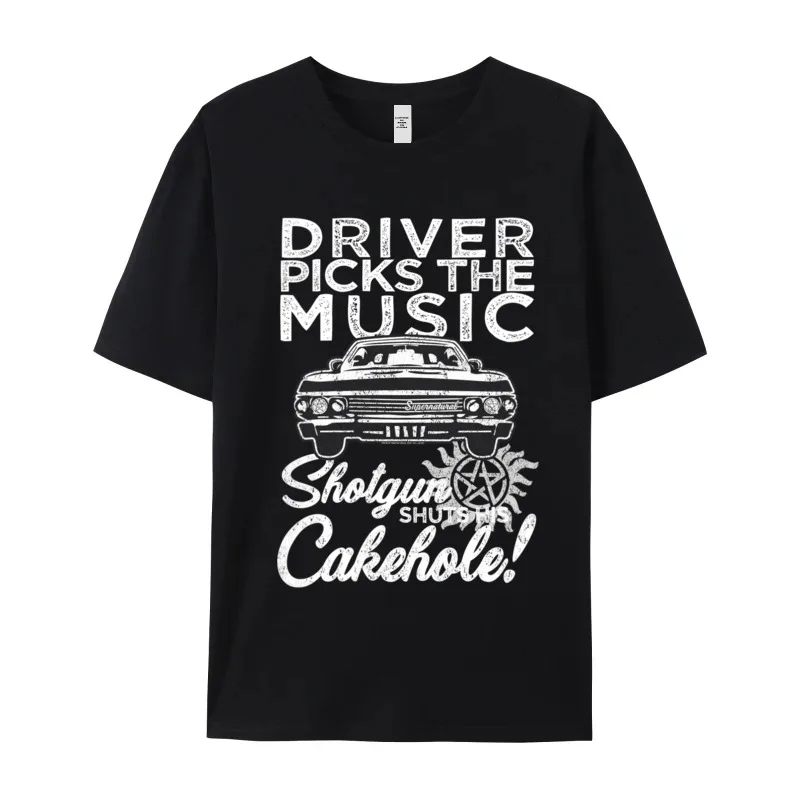 Womens Supernatura Driver Picks Music Crewneck T Shirt Christmas Summer Tops & Tees Funny Premium Cotton T-shirts Mens