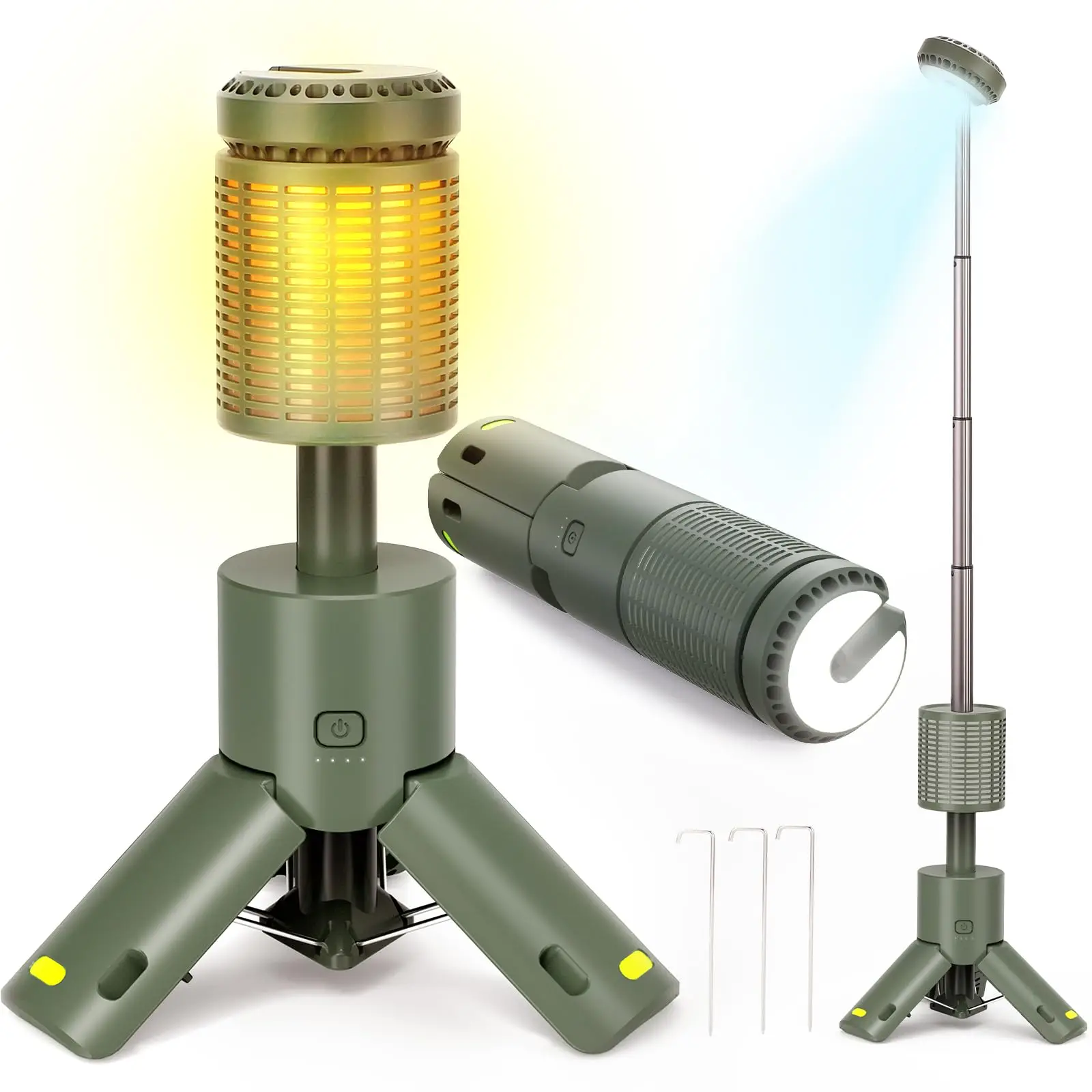 

Telescopic Camping Light 10000mAh Portable Lanterns LED Adventure Hiking Fishing Tents Campsite Ambiance Lamp with Magnet Tripod