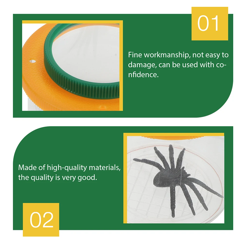 

3Pcs Educational Bug Magnifier Box High-Quality Insect Observation Container for Children