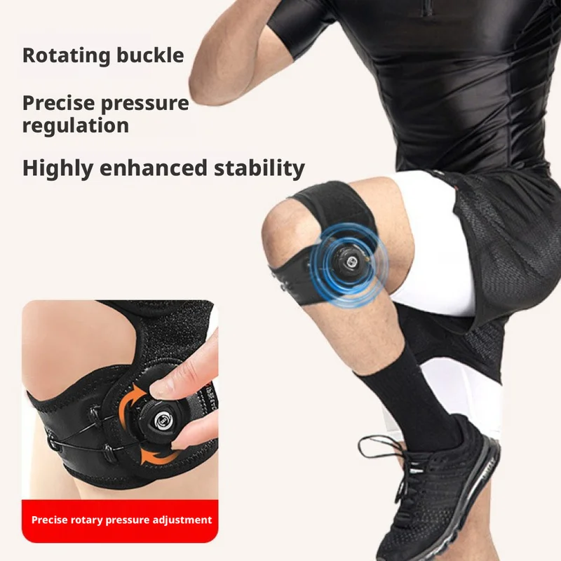 Silicone Patella Stabilizer Knee Support Band, Comfortable Protective Gear for Jump Rope and Running