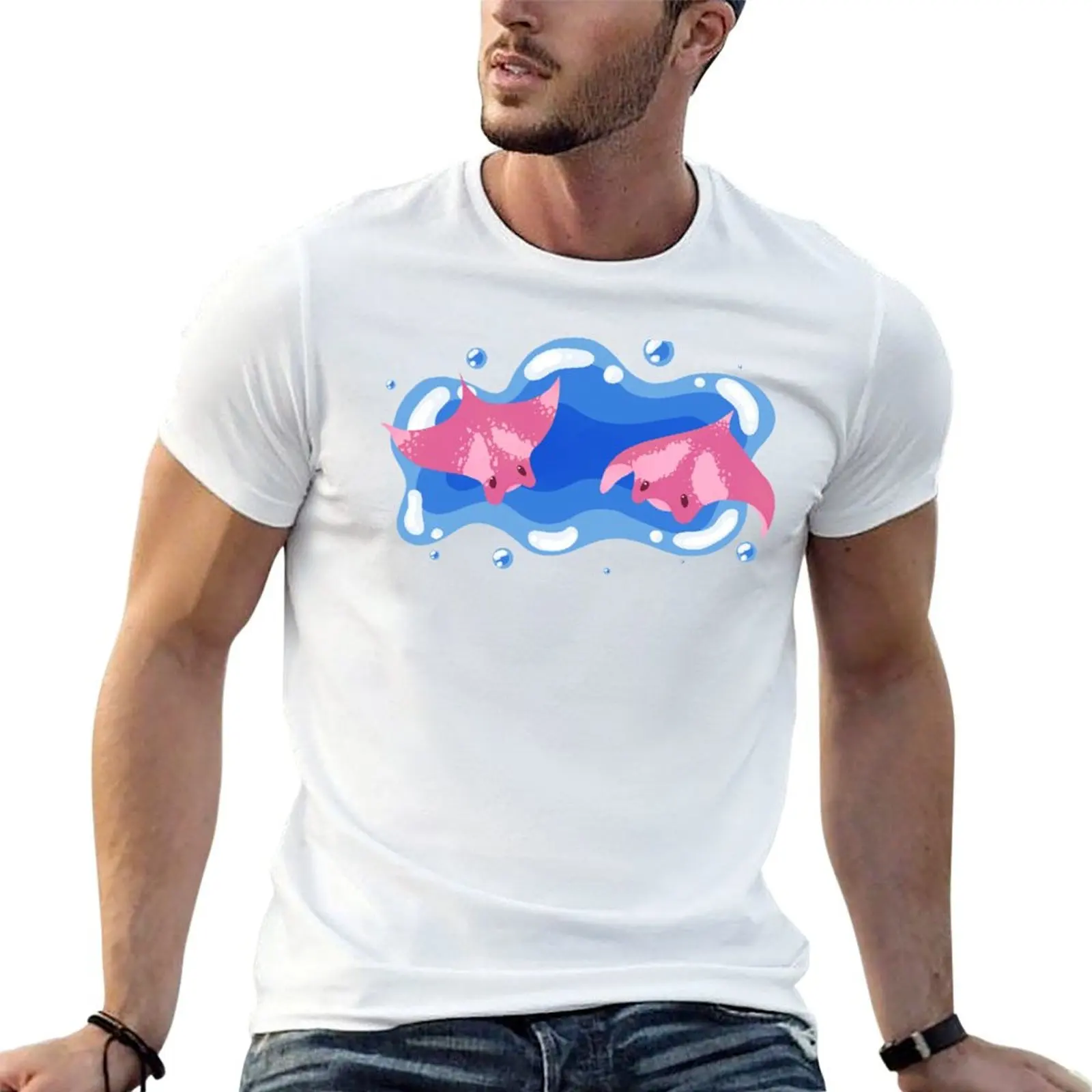 Manta Rays T-Shirt man t shirt cotton anime t shirts oversize anime t shirts for man T-shirt
