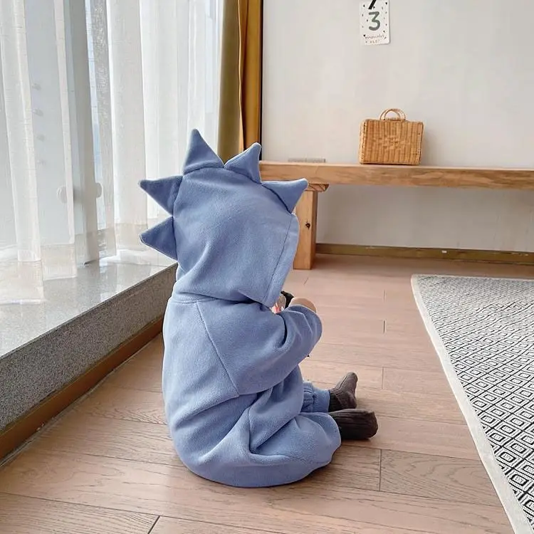 Super Cute Baby Spring and Autumn Outdoor Clothes Baby Korean New Jumpsuit Cute Cartoon Romper Western-style Climbing Suit