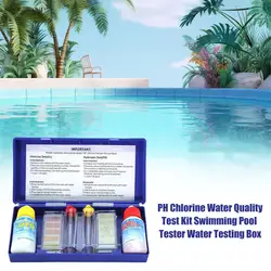 PH Chlorine Water Quality Test Kit Swimming Pool Tester Water Testing Box