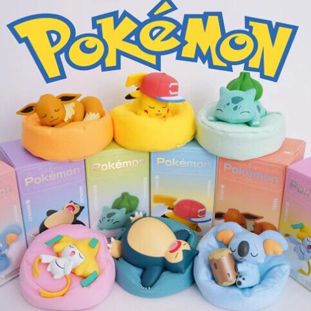 Pokemon Pikachu Bulbasaur Anime Figures toys Sleep Starry Dream Series Action Figure Cartoon Birthday gift