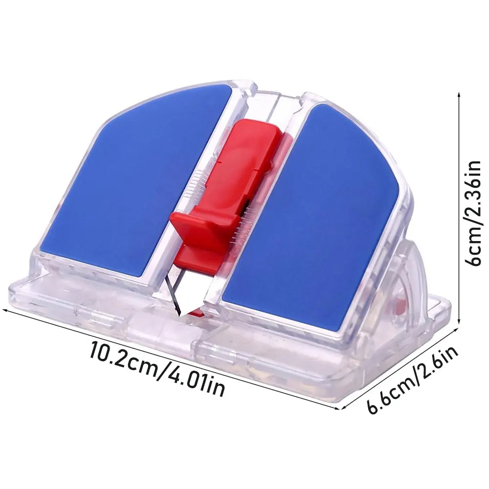 1 szt. wielofunkcyjny regulowany 45 °   i 90 °   nóż do cięcia skośnego, trwała konstrukcja z tworzywa sztucznego, odpowiedni do papieru kraft, płyty piankowej.