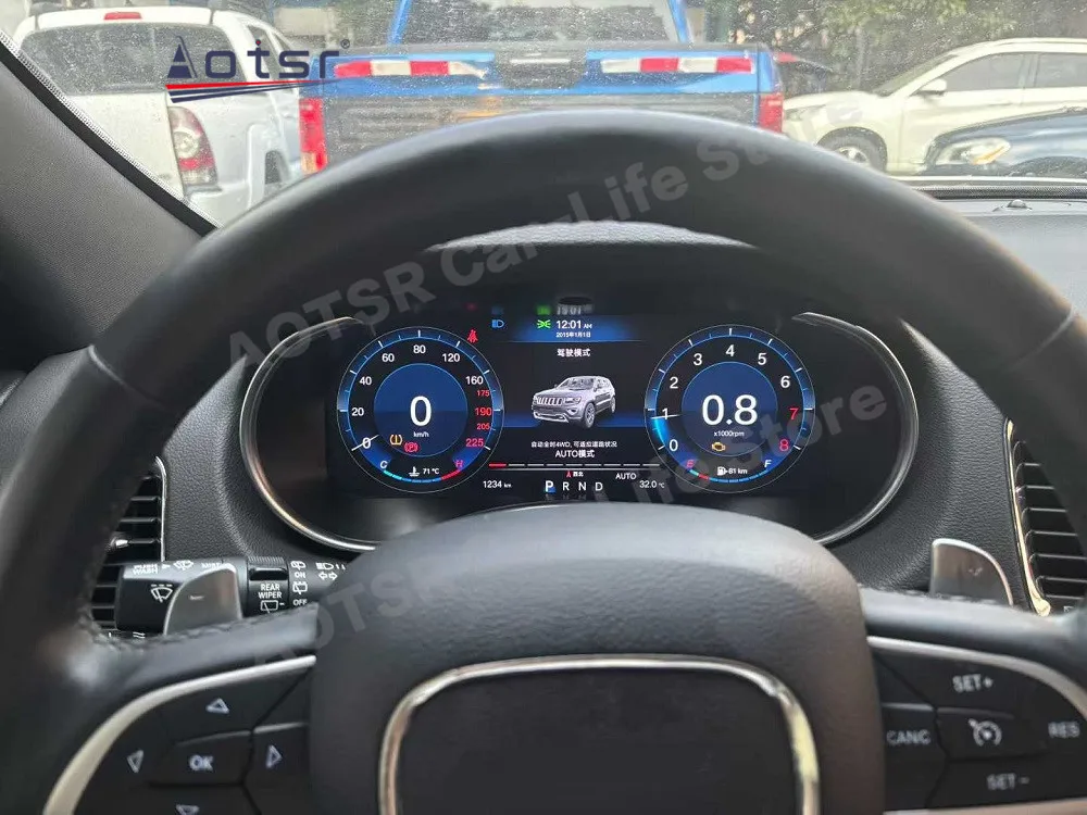 12.3 Inch Linux system For Dodge Durango 2008~2021 Digital Dashboard Panel Speedometer meter Virtual Instrument Cluster Cockpit