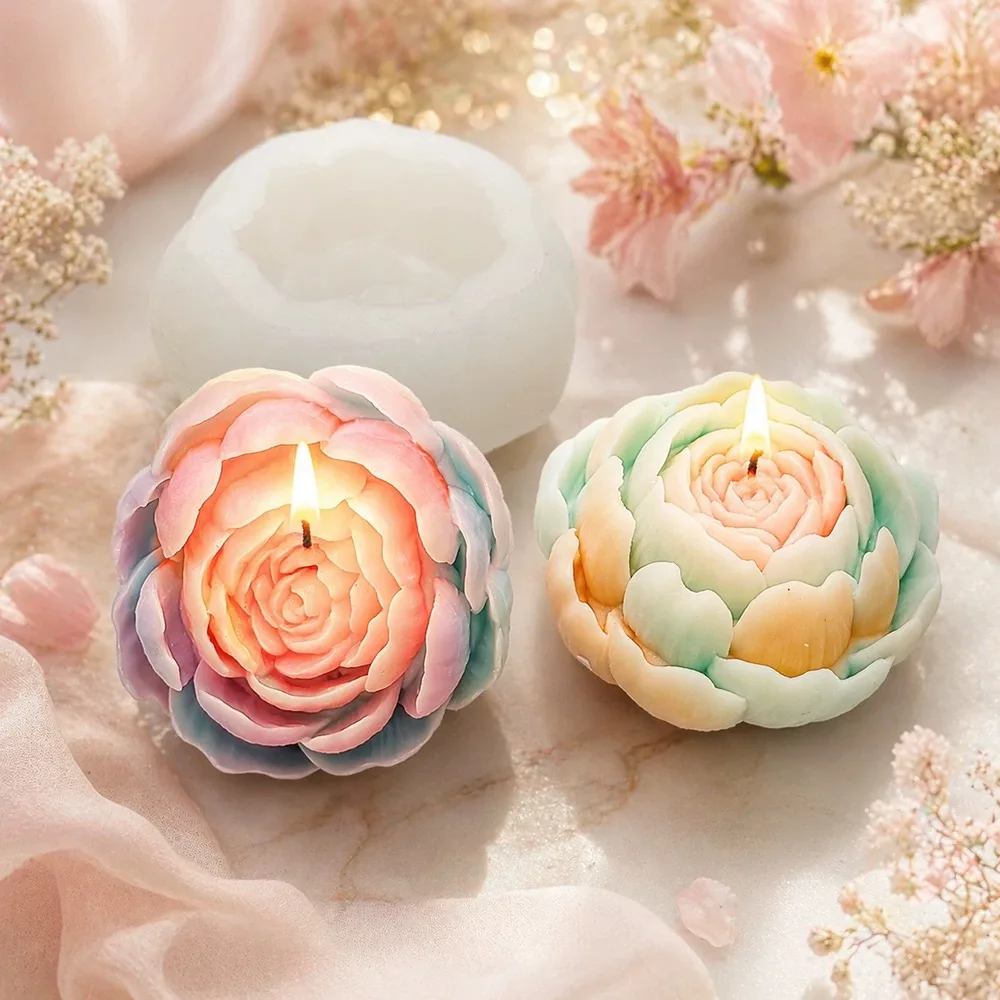 Flowers  Silicone Molds Resin Craft Gypsum Mold Handmade Soap Mould Forms Candle Molds Factory Supplier