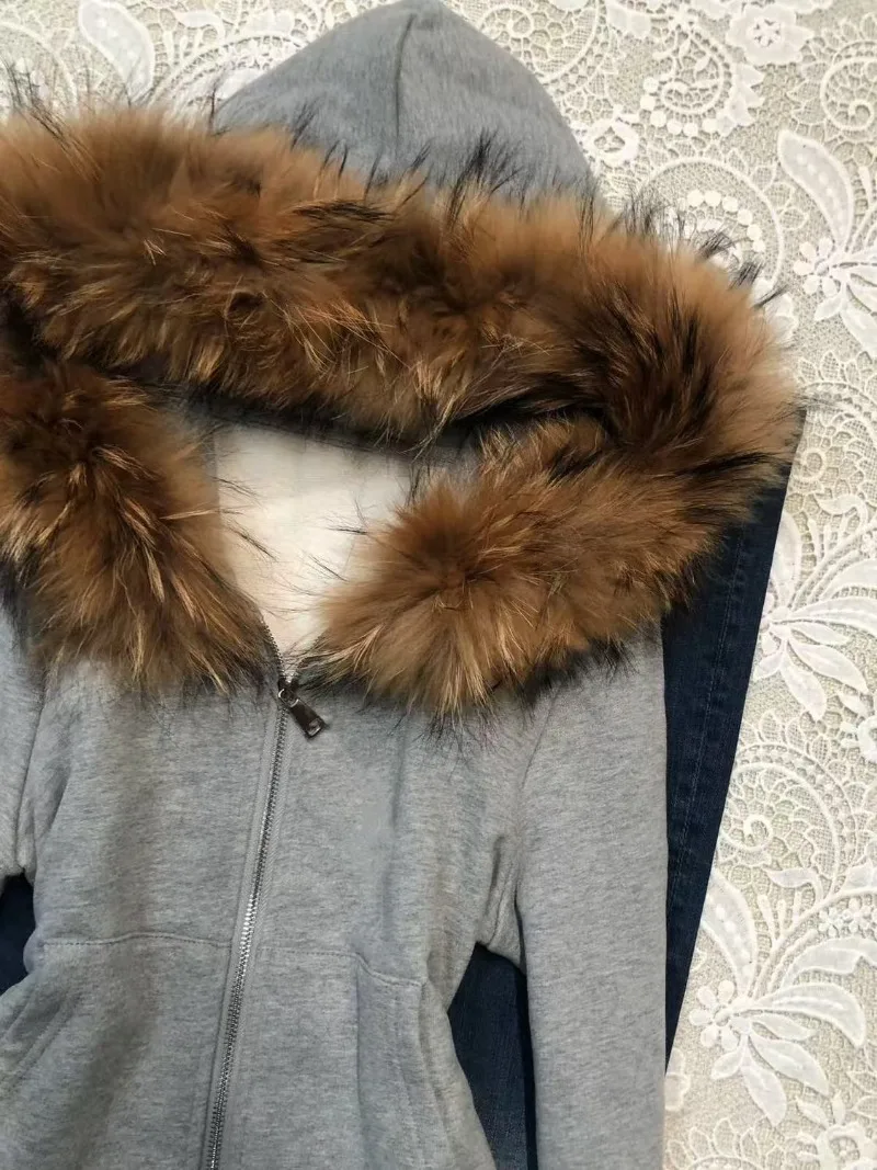 Y2k-Sudadera con capucha para Mujer, ropa de calle Vintage americana, chaquetas de otoño e invierno, Sudadera con capucha gris con cremallera, Sudadera para Mujer